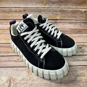 Eytys Womens 90s Style Black Chunky Sole Platform Y2K Sneakers 8.5